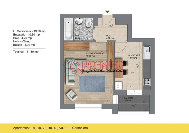 Berceni Garsoniera Spatioasa 1 Minut Metrou Berceni
